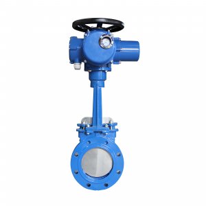 不銹鋼電動對夾刀閘閥pz973h-10p DN150